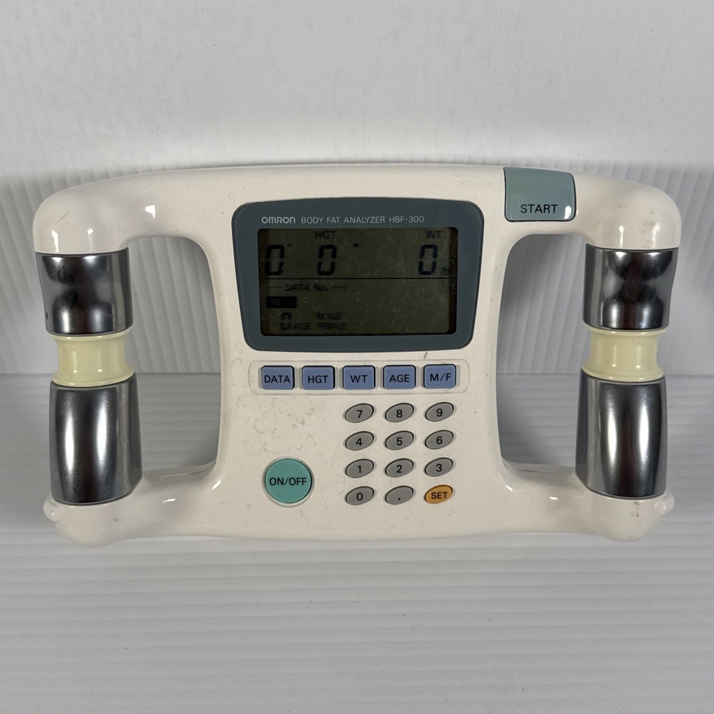 Omron Body Fat Analyzer HBF-300 Body Logic Pro Handheld Digital Display Working