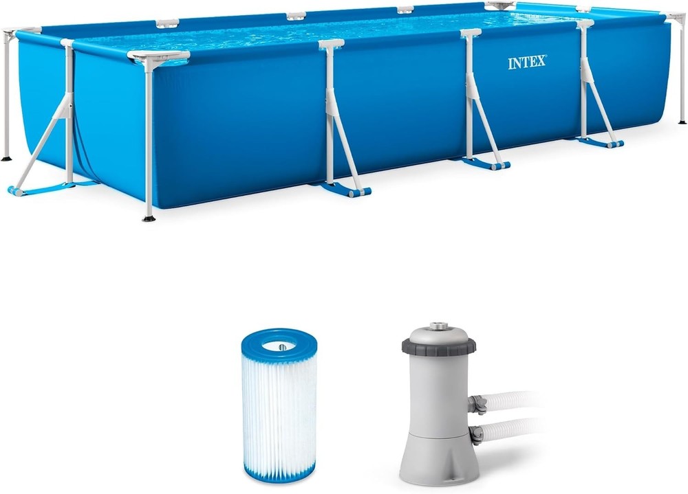 Intex 28279 14 ft.x33 in.Rectangular Above Ground Backyard  Pool w/Filter