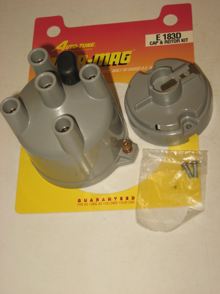 4cyl. Ignition Distributor Cap + Rotor Kit, Auto-Tune by BWD # E183D