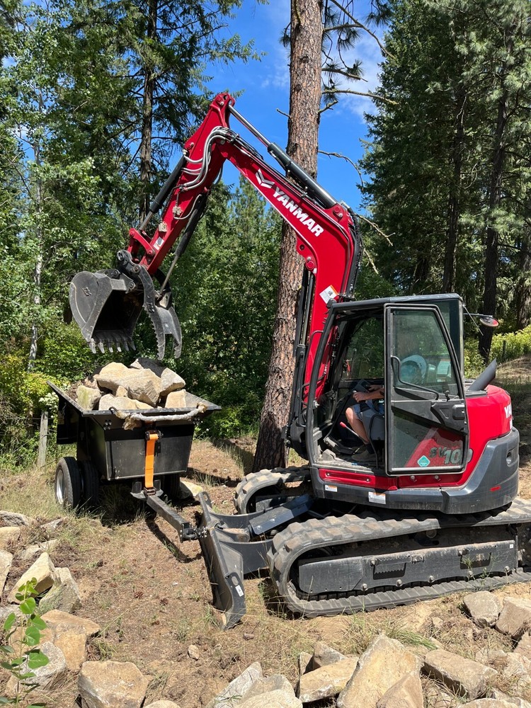 Compact Excavator Dump Trailer