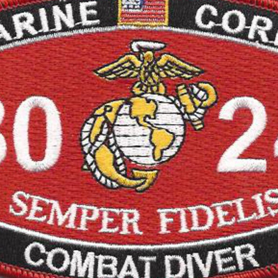 8024 Combat Diver MOS Patch