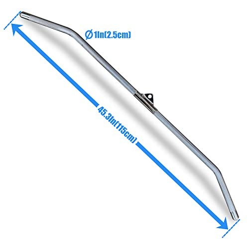 Lat Pulldown Attachments for Cable Machine, 29/39/ 48 Inch Solid Bar 45 Inch
