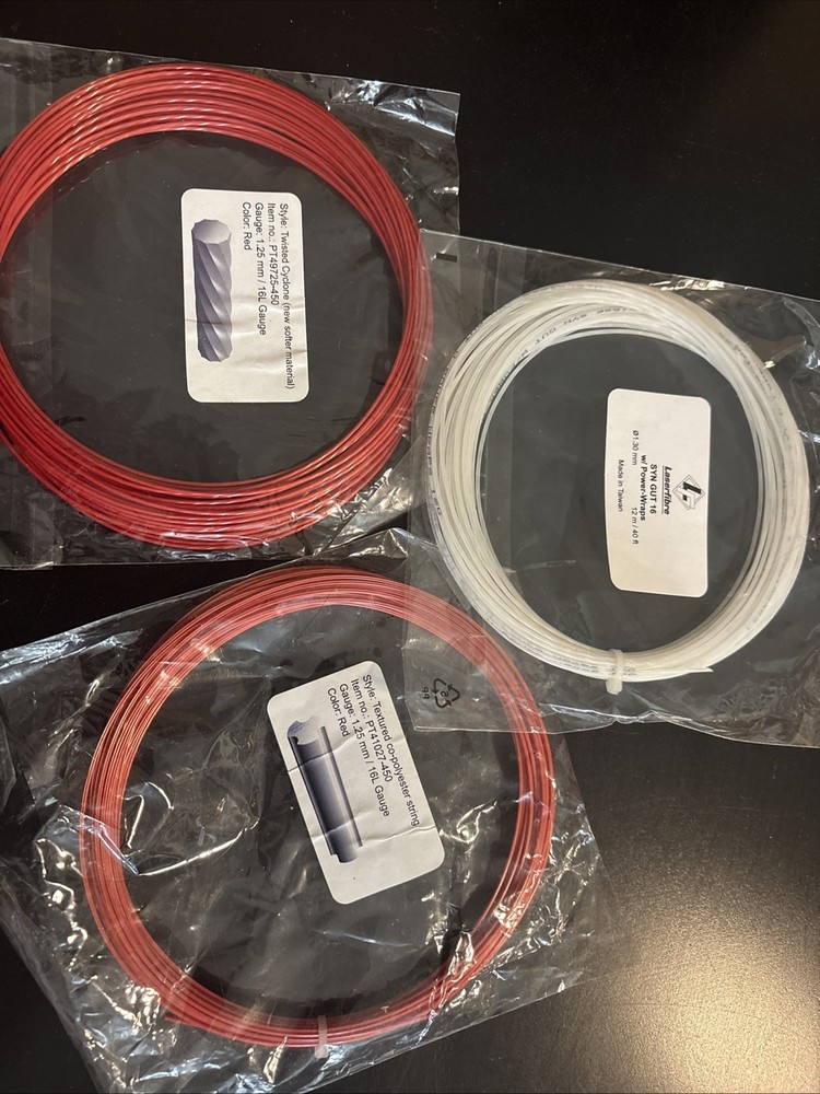 3 Sets Tennis String Laserfibre Cyclone
