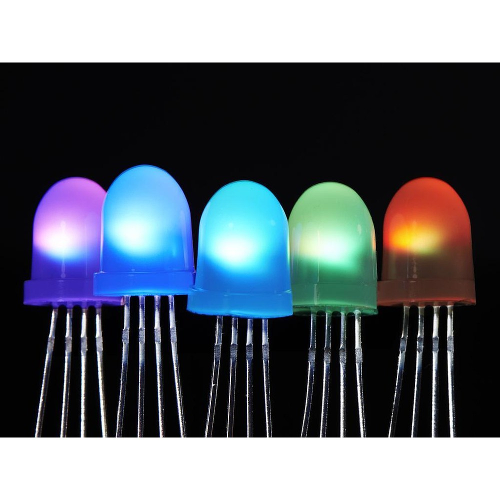 [ Adafruit ADA-1734 ] NeoPixel Diffused 8mm Through-Hole LED - 5 Pack