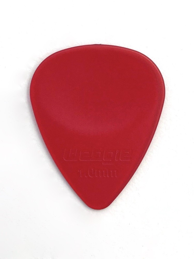 Wedgie Clear XL Guitar Picks | 1.0mm | Red | 12 pcs