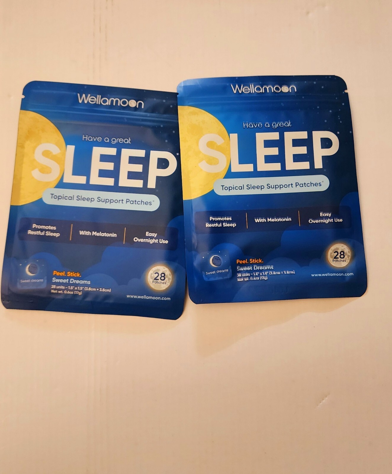 Wellamoon Sleep Support Patches 28 Patches Per Pk 2 Packs a total of 56 patches