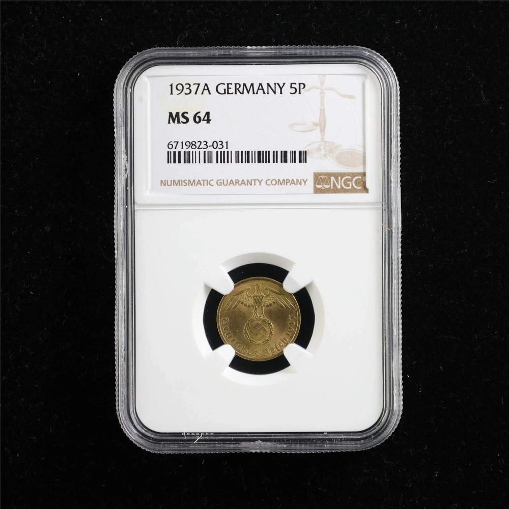 1937A GERMANY 5P NGC MS 64
