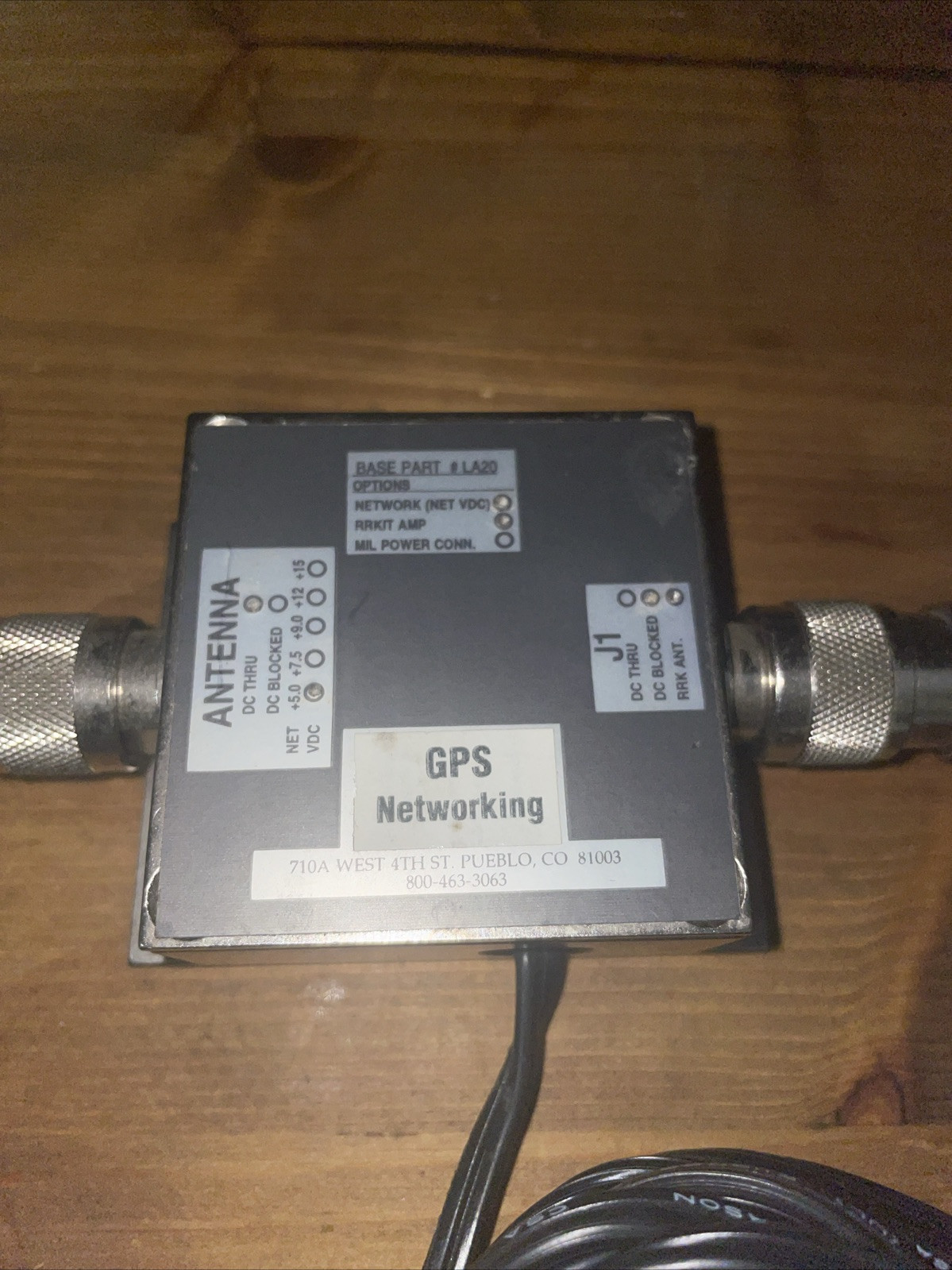 GPS LDCBS1X2 & LA20 Networking La20 Power Supply And Gps Antenna With Adapters