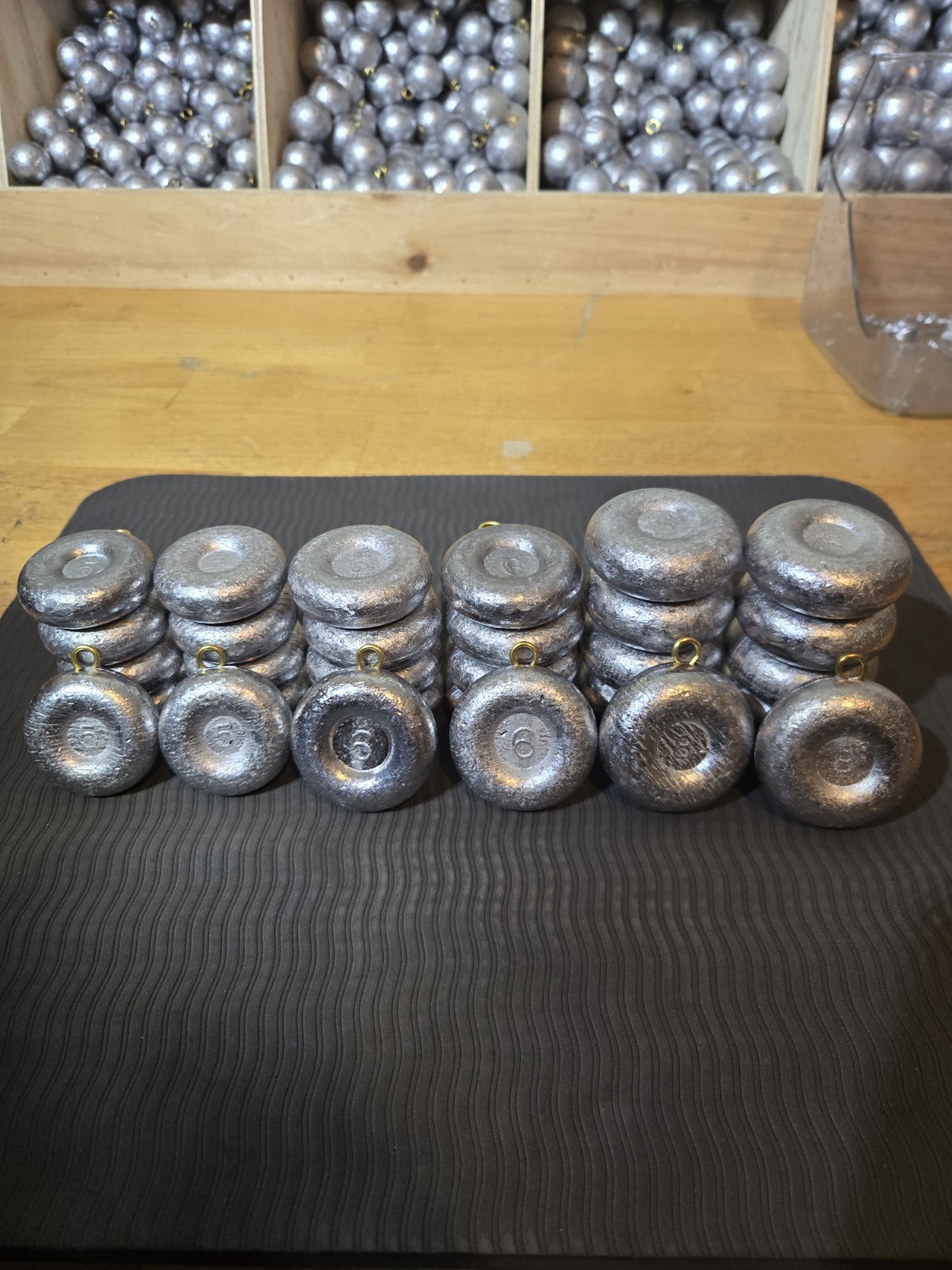 Coin / River Sinkers 5oz, 6oz, & 8oz 10 each lead fishing weights