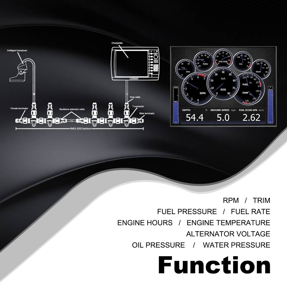 Engine Interface Cable NMEA 2000 & "T" for Yamaha 000-0120-37