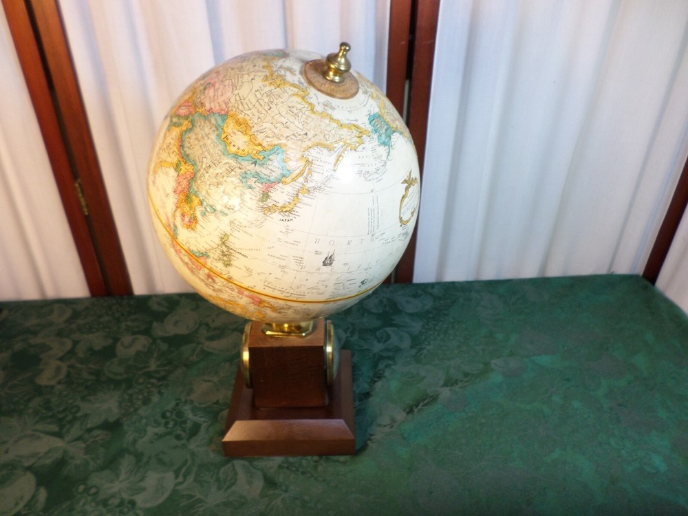 9" Replogle World Classic Series Globe w/Thermometer/Barometer/Hygrometer