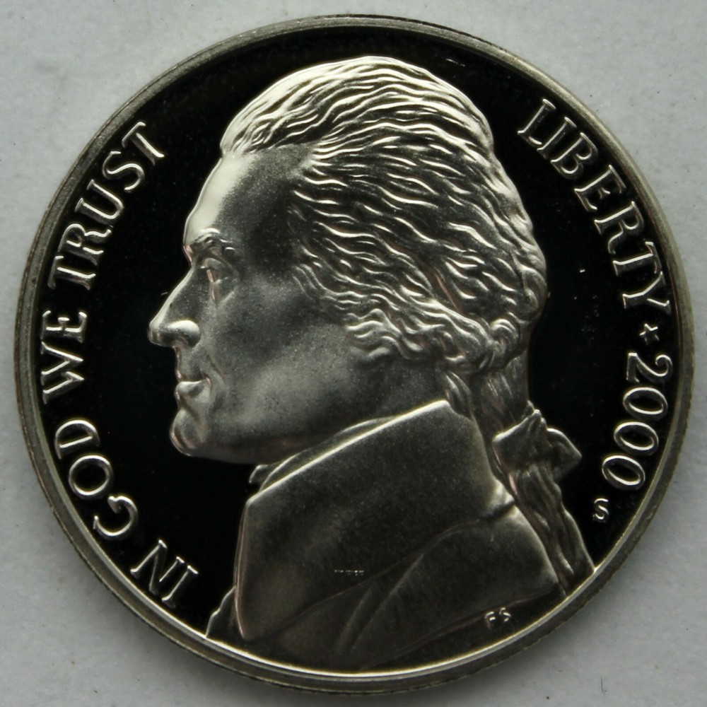 2000-S Proof Jefferson Nickel