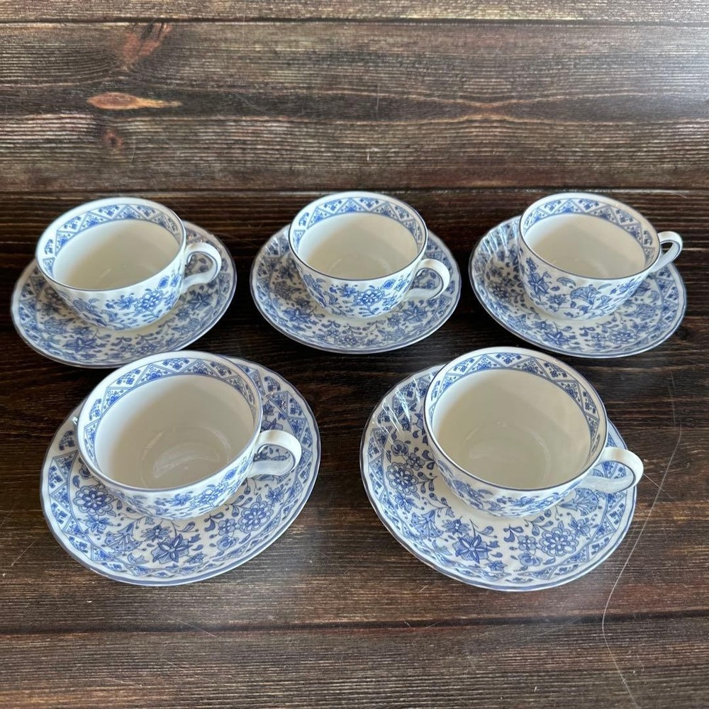 Minton Shalimar Cup Saucer 5 Set