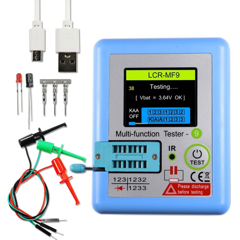 -MF9 TFT LCD Display Multi-Meter Transistor Tester Diode Triode Capacitor3212