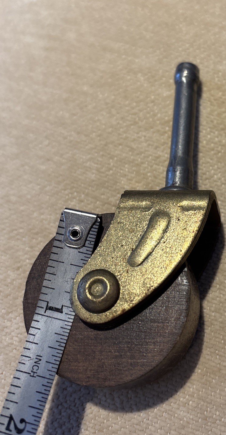 Vtg. Lot 4 Wooden 1.5 Inch Caster Wheels Cabinet Dresser Table Chair