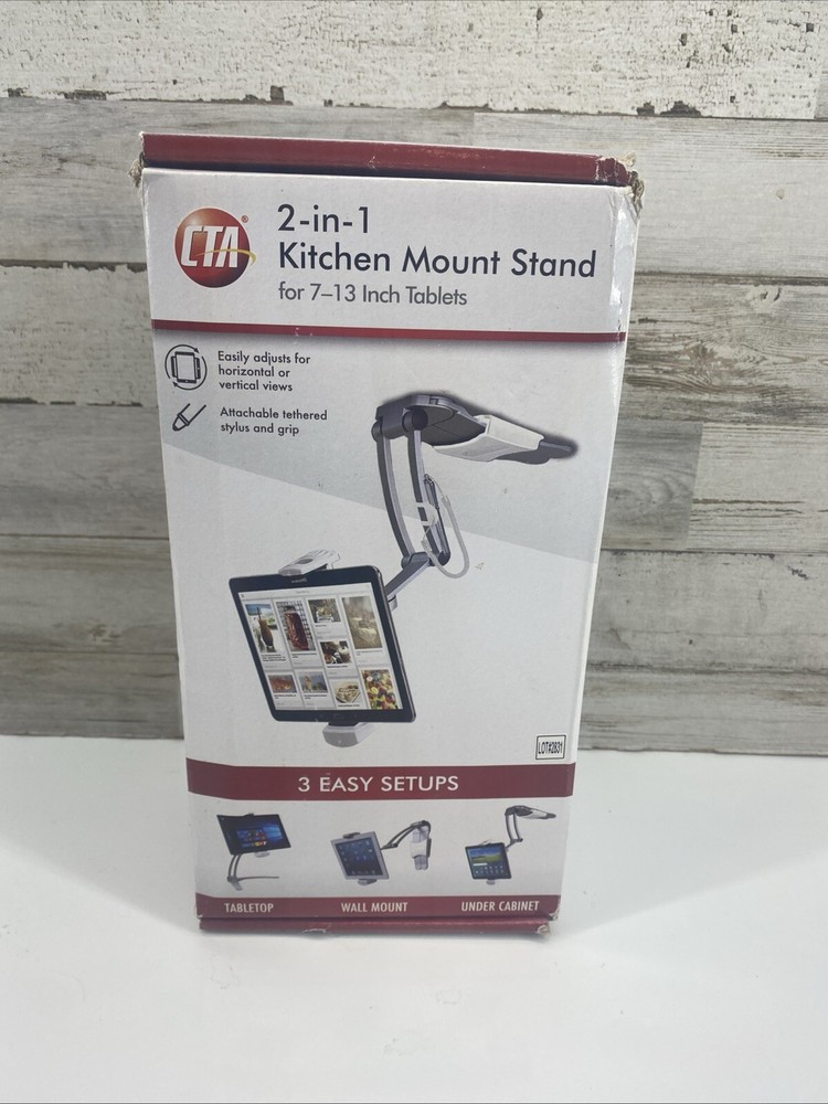 CTA Dual Security Kiosk Stand With Locking Case and Cable PAD-ASK