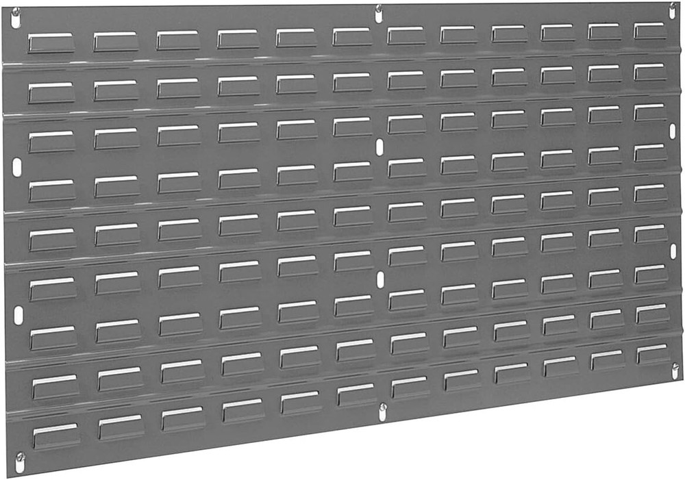 Customized Garage Tool Storage Solution with Heavy-Duty 36" Louvered Panel Grey