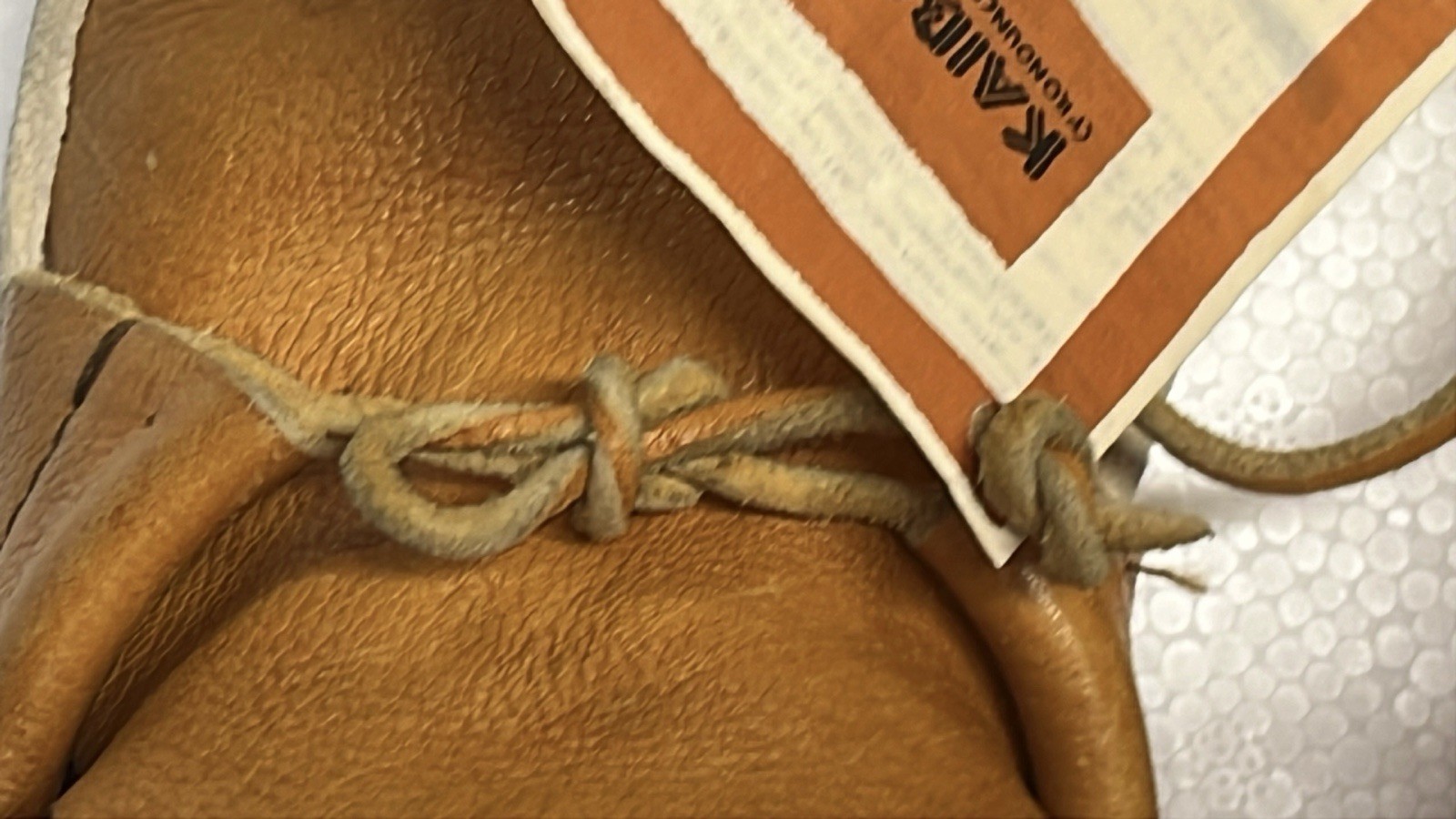 Original Kaibab Mocassins Traditional Navajo Leather Lace No Size 9.5” Length