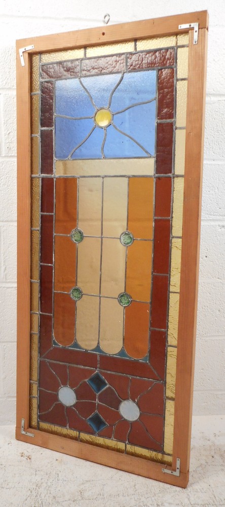 Vintage Stained Glass Window Panel (3068)NJ