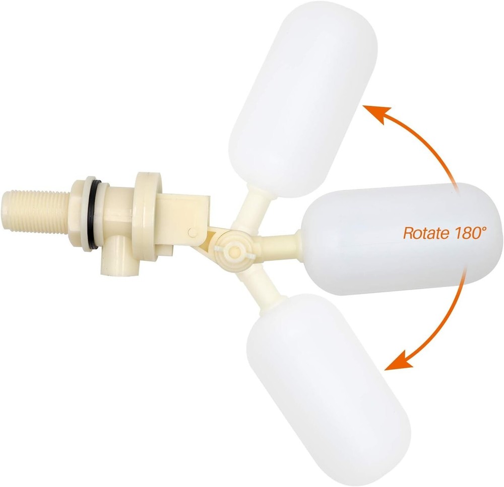2 Pack Water Float Valve 1/2 Inch - Adjustable Arm for Clean Water Solutions