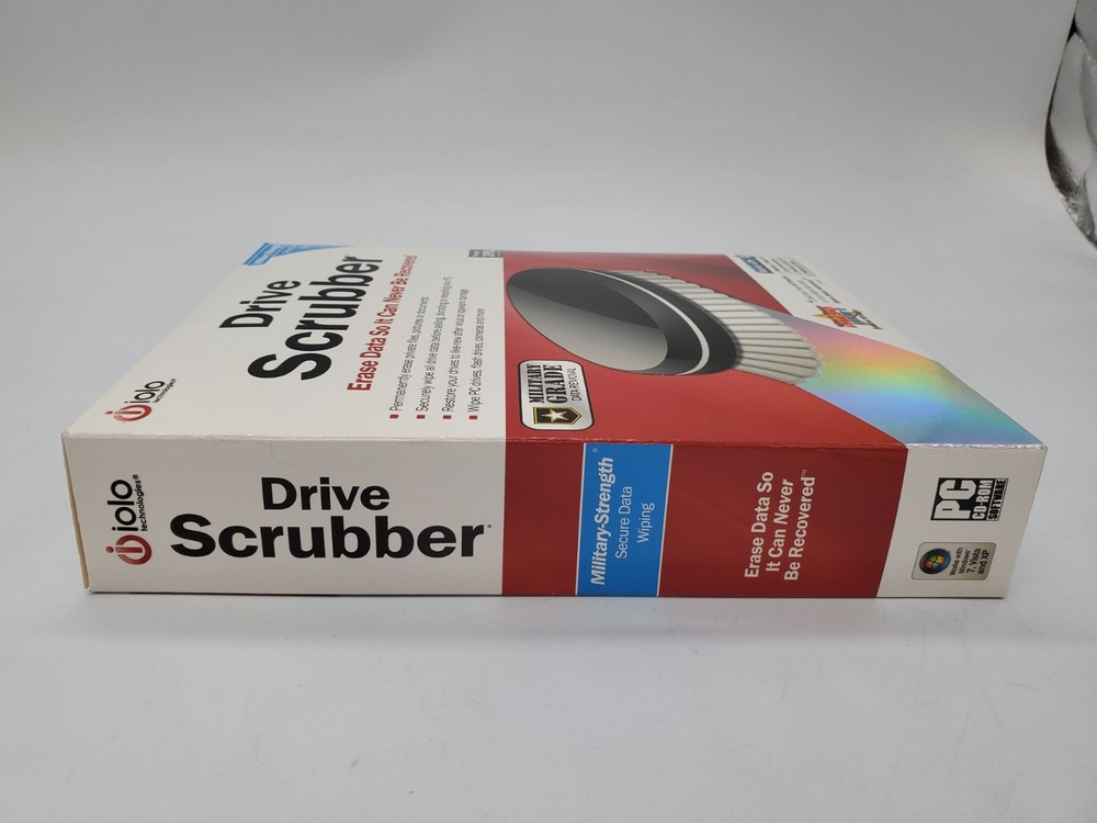 Drive Scrubber PC Program By Iolo New - Open box never used!