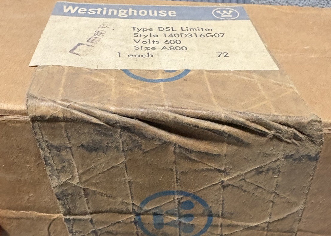 Westinghouse 140D316G07 DSL Limiter Fuse 800A, 600VAC NEW *SEALED*
