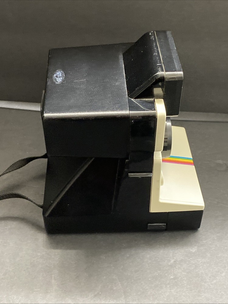 Vintage Polaroid One Step Land Camera Rainbow Stripe Untested