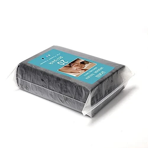 20 PCS Massage Table Sheets Sets Disposable SPA Bed Sheets Non Woven Black