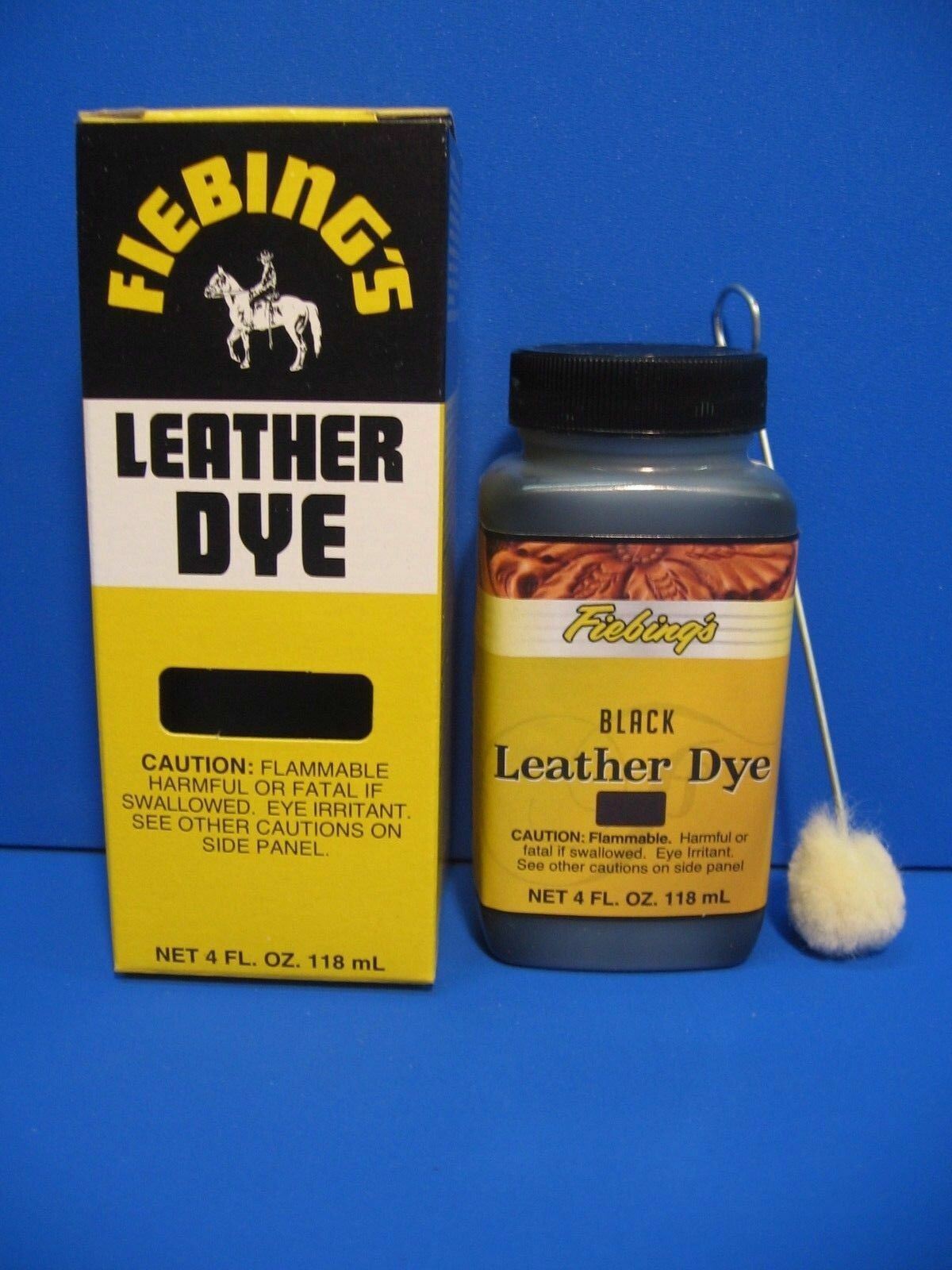 Fiebing's Leather Dye w/ Applicator - 17 COLORS - Pic - A - Color - 4 OZ NEW