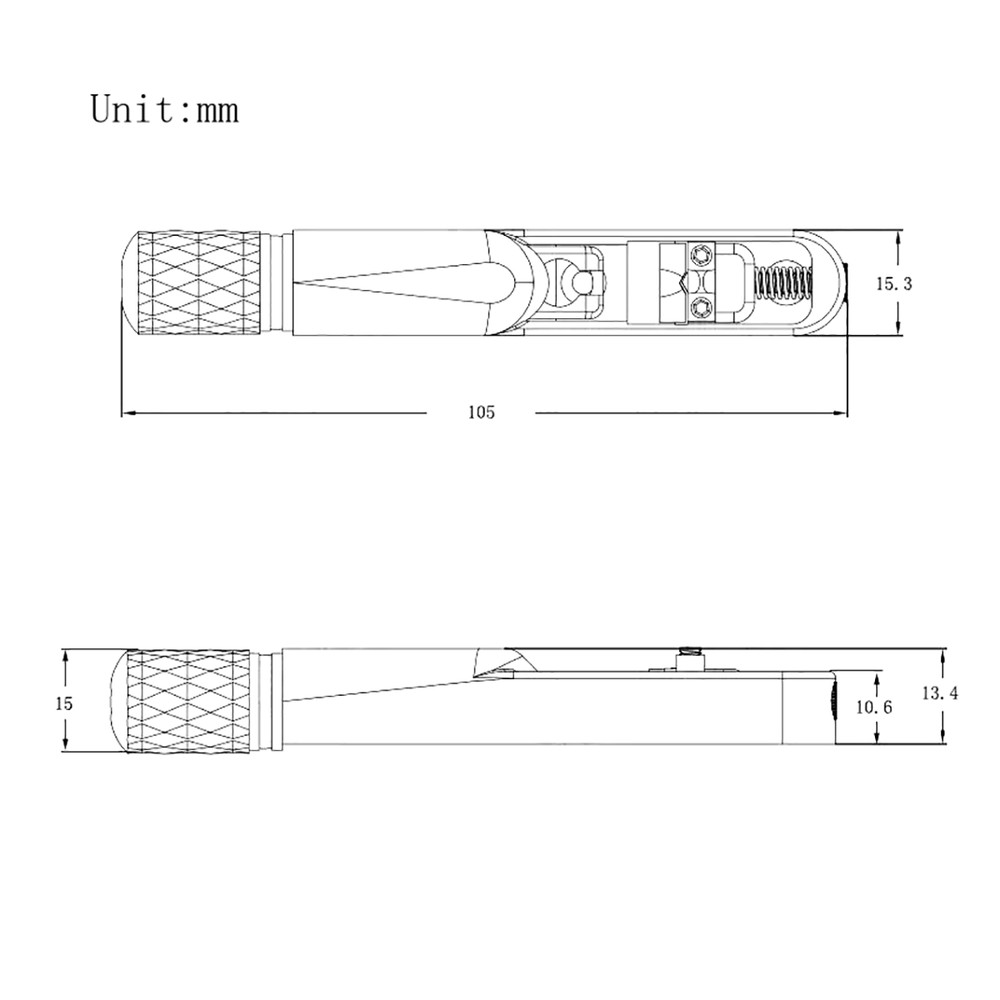 5 String Black Single String Headless Bass Bridge Headless Individual Bridges