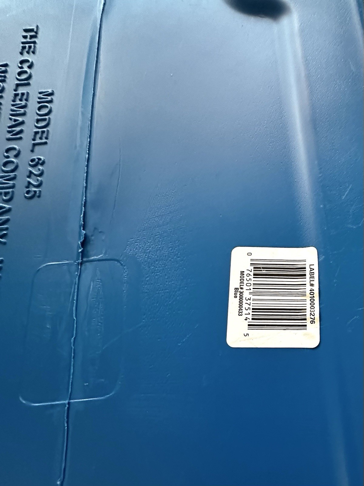 Coleman PARTY STACKER COOLER Model 6225 BLUE 24 Can Stackable Chest DISCONTINUED