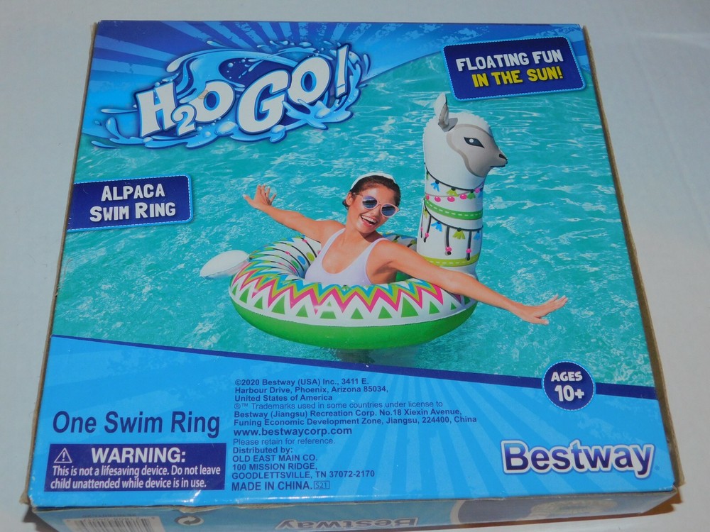 Alpaca Swim Ring Pool Float Ages 10+