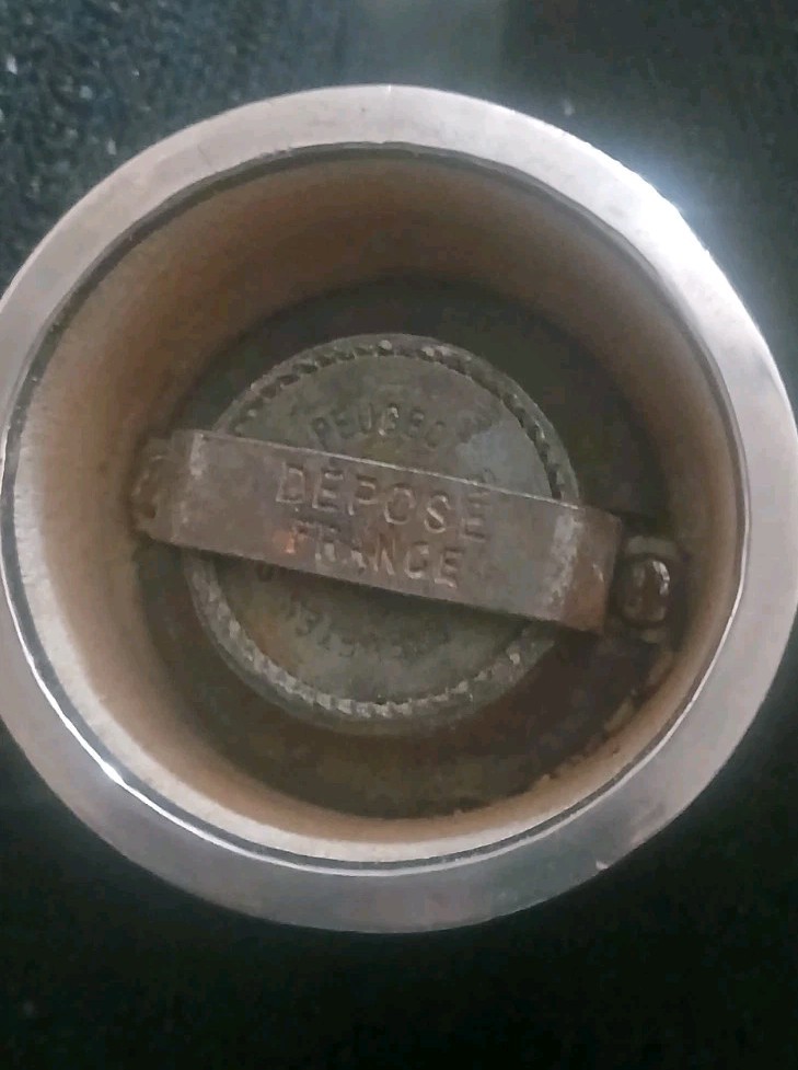 Vintage French Sterling Silver Pepper Grinder