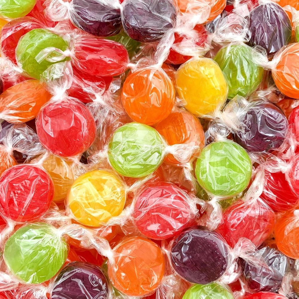 Assorted Fruit Hard Candy | 1 Pound Bag - | Assorted Hard Candy
