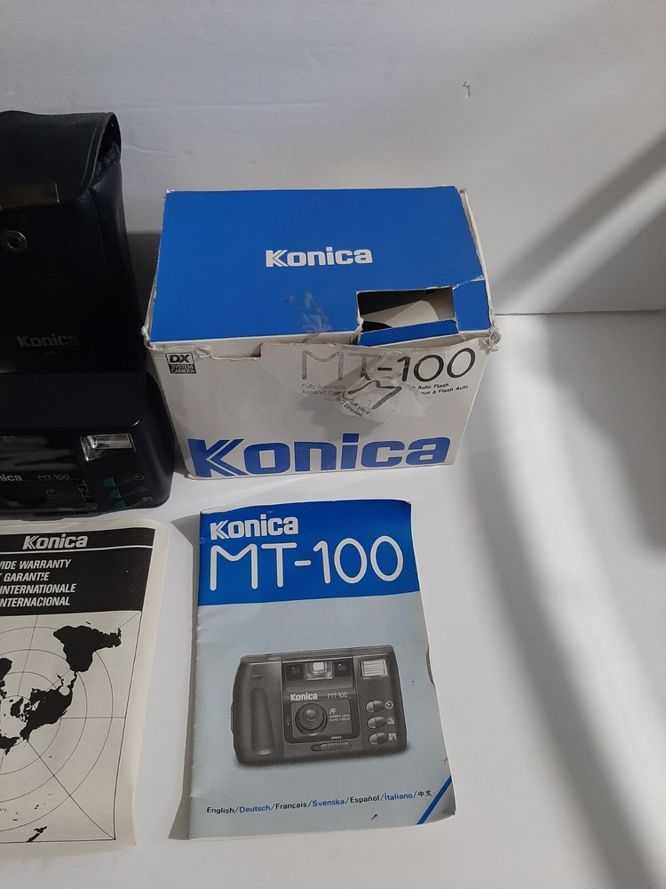 Vintage Konica MT-100 Camera Complete Set