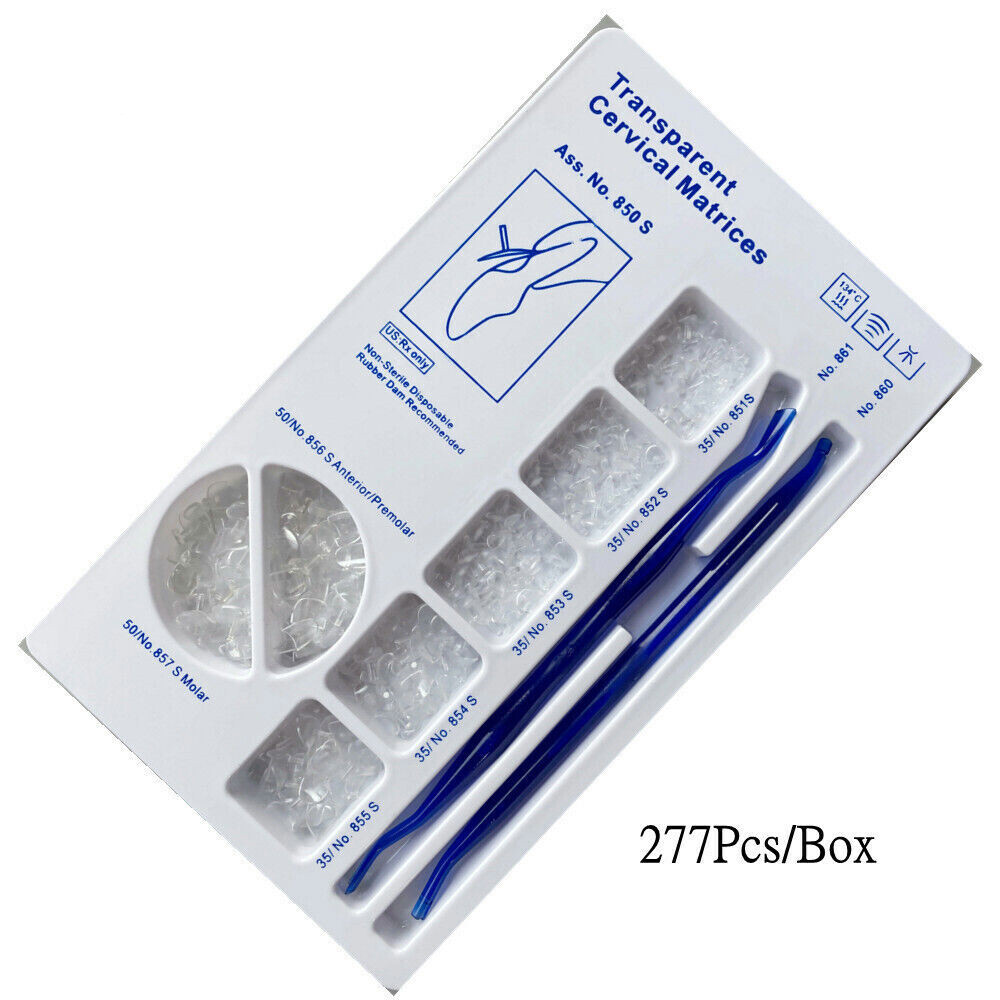Dental Anatomically Shaped Transparent Cervical Matrices Gingival Retractor