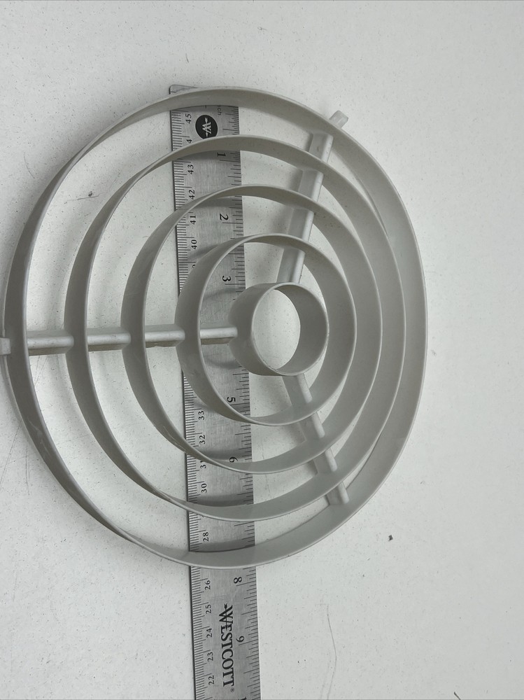 Luxo Task Lighting Fixture Plastic 5-Ring Louver Shade Lens Bulb Protector