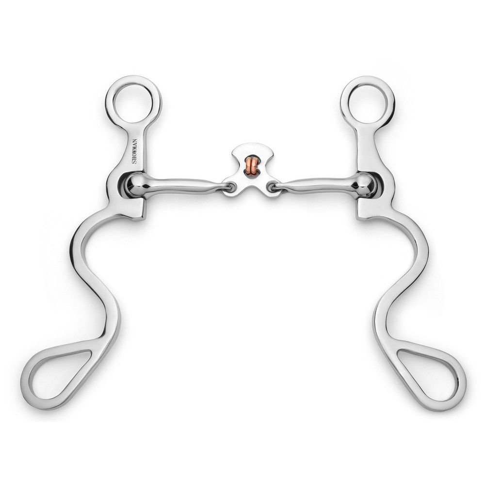 Showman Long S Shank Bit w/ Floating Spoon Copper Rollers