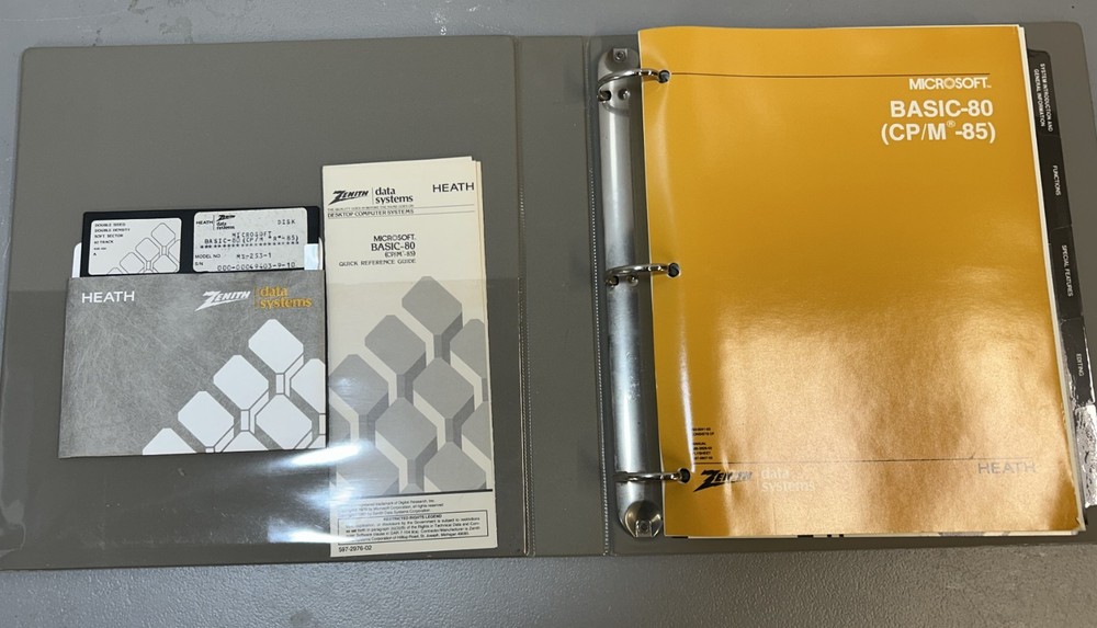 Zenith BASIC-80  CP/M 85 5 1/4" Disk
