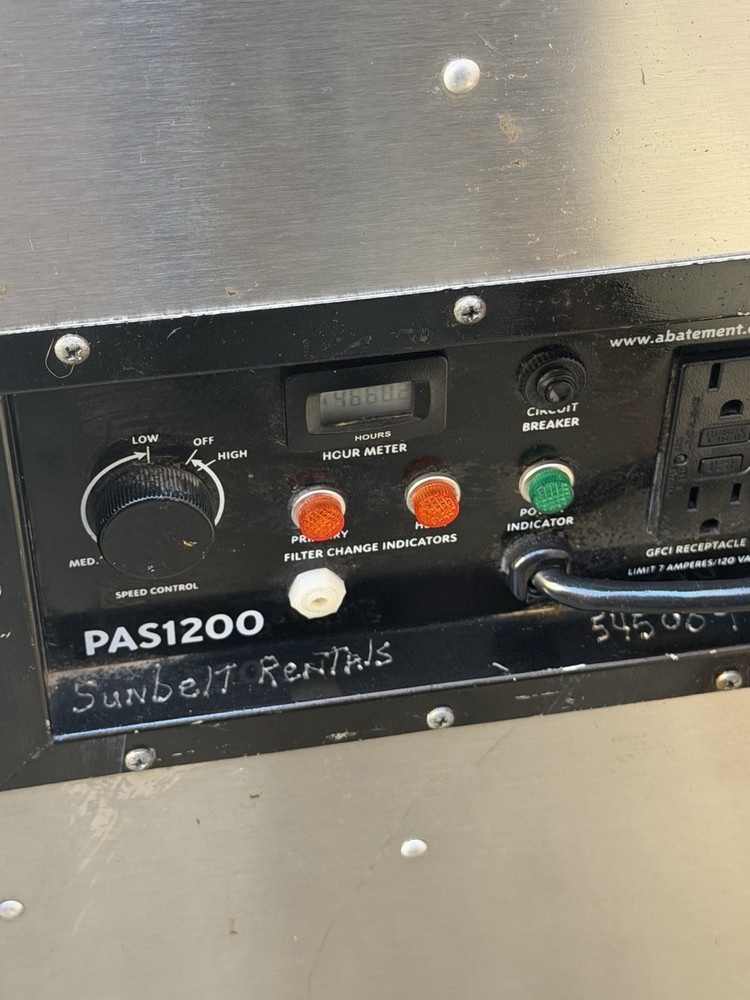 Abatement technologies Pas1200 air scrubber #6