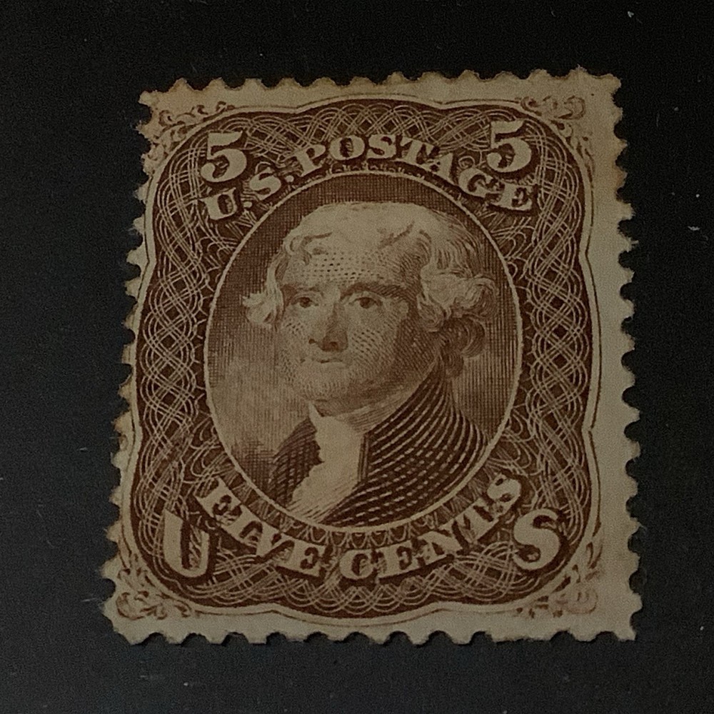 US Scott #76 MH Used Stamp ~ Sharp Impression