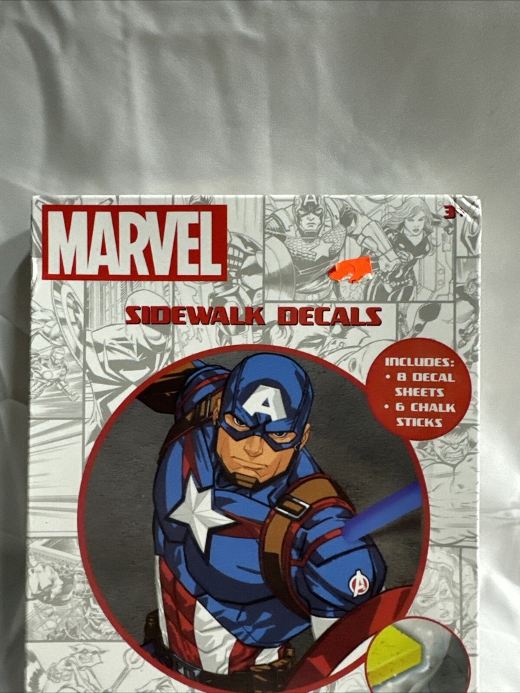 Marvel Sidewalk Decals With Chalk