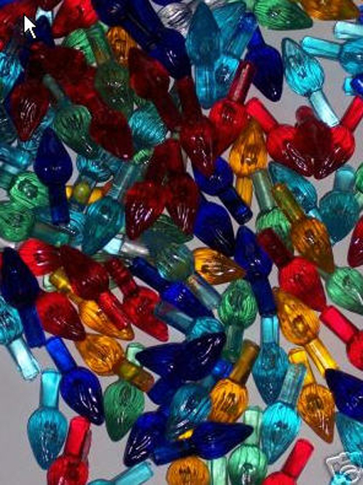 Ceramic Christmas Tree Small Twists Lights Assorted 50