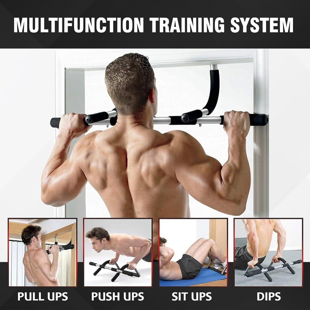 Versatile Pull Up Bar for Strength Training - Easy Install, 440 lbs Limit