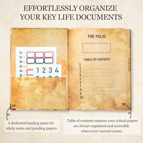 Document Organizer | Expanding File Folder for Important Papers, Maple Leaf