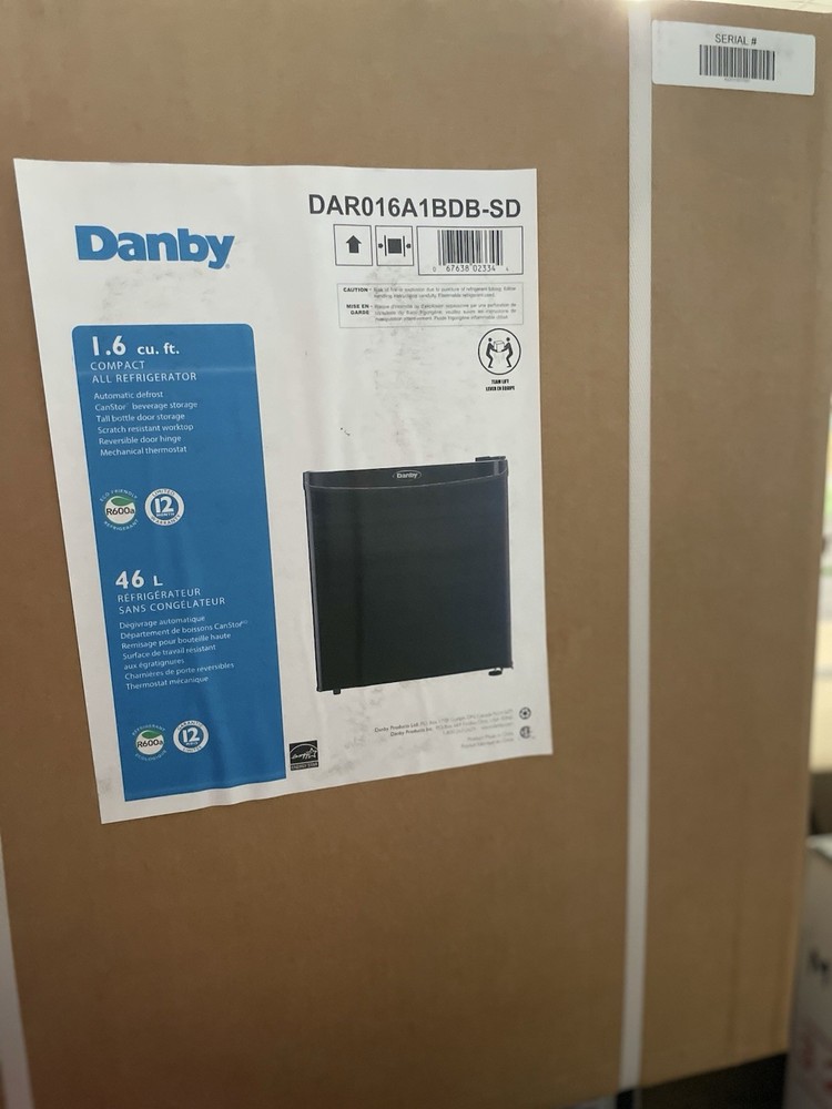 Danby 1.6 Cu. Ft Compact All Refrigerator - DAR016A1BDB-SD