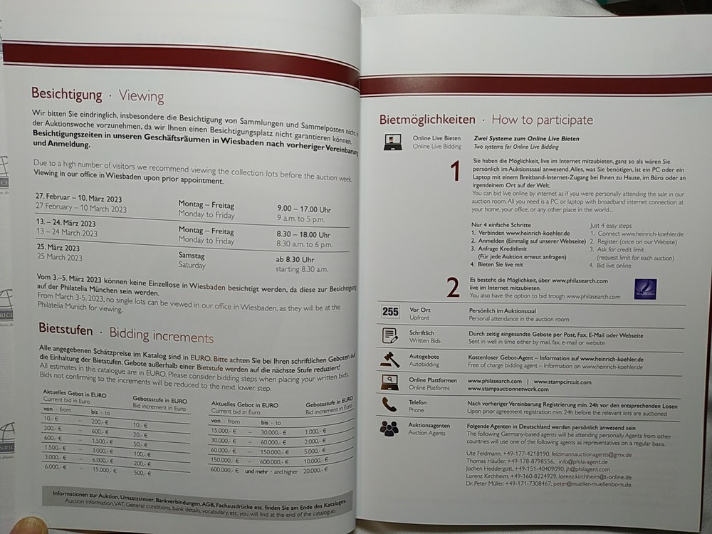 GERMAN POSTAL STAMP CATALOG BAVARIA FROM 1849 GUSTAV STRUNK COLLECTION PART IV