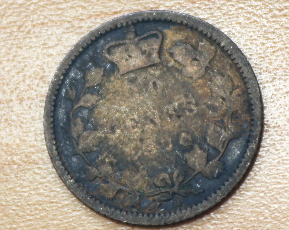 1874 Canada 10 Cents Silver