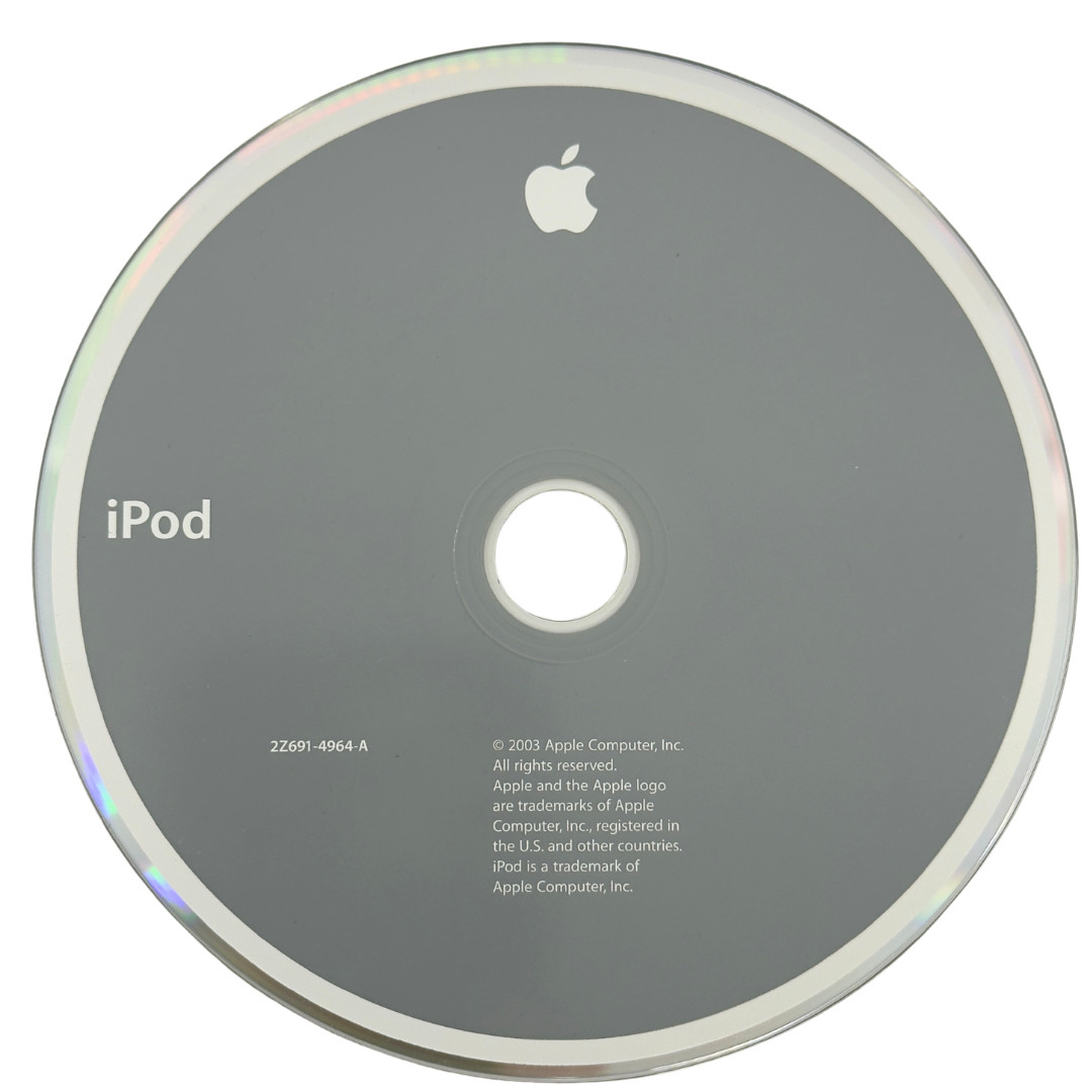 Vintage Apple iPod Installation Software CD-ROM (2003) – 2Z691- 4964A