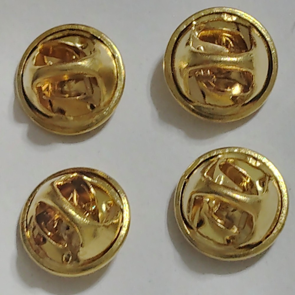 Sergeant Rank Chevron Collar Devices – Gold Finish – Pair